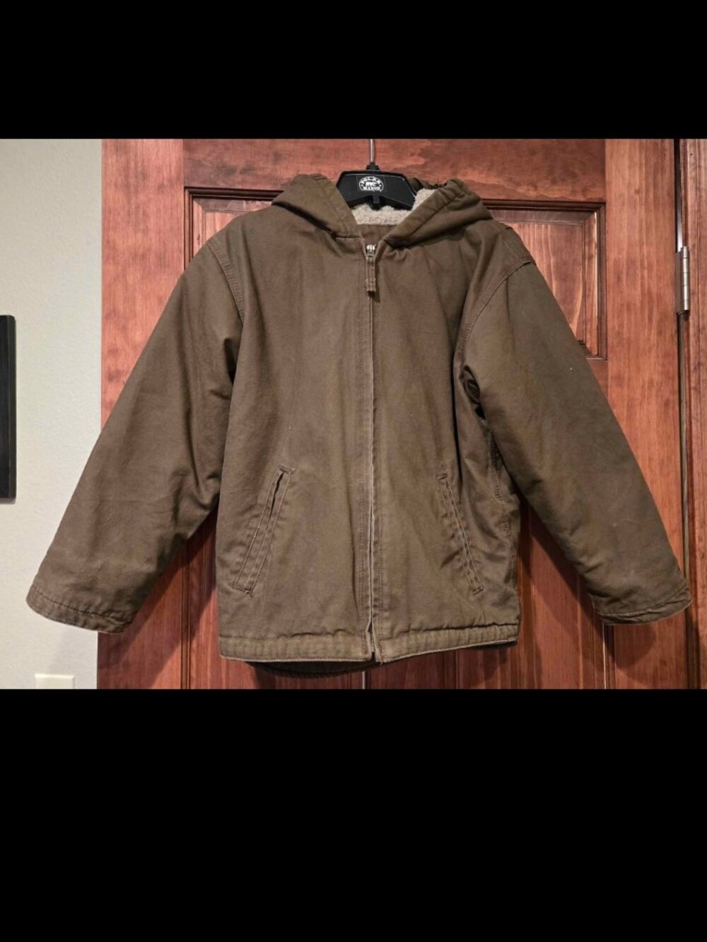 Blue Mountain Boys Sherpa Coat Brown Medium